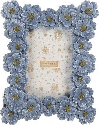Productafbeelding van Clayre & Eef fotolijst, 10x15 cm, blauw, kunststof