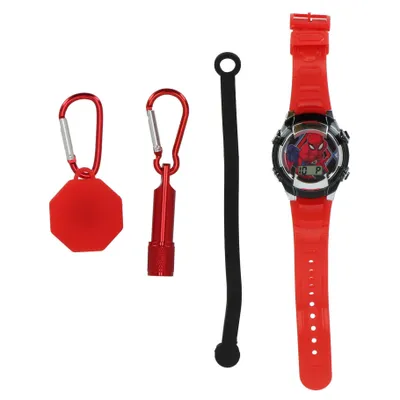 Produktbild von Spiderman LCD Uhr Geschenkset