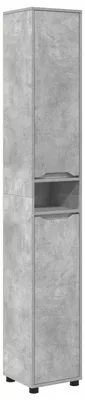 Produktbild von vidaXL Badezimmerschrank Beton Grau 30,5 x 30 x 195 cm Holzwerkstoff