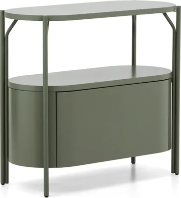 Produktbild von Badezimmerschrank Arely 90 x 80,6 x 40 cm MDF Stahl Grün