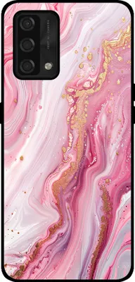 Produktbild von Smartphonica Handyhülle passend für Oppo A74 4G mit Marmor  aufdruck - TPU-Rückseite Fall Marmor-Design - Pink