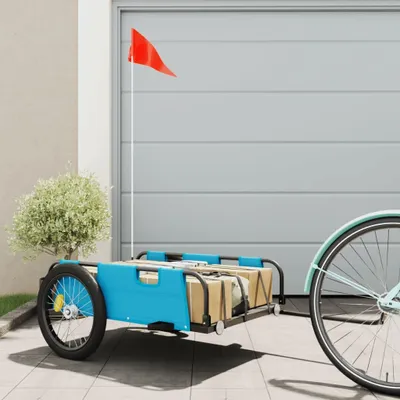 Produktbild von Maison Exclusive - Fahrradanhänger Blau Oxford-Gewebe und Eisen