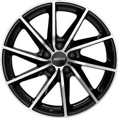 Produktbild von 15 Zoll Alufelge ALUTEC Singa 15"x6" 5x112 PCD ET43 57.10mm Felge Schwarz Frontpoliert
