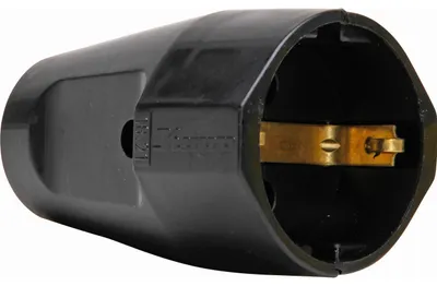 Produktbild von Kunststoff-Schutzkontakt-Schalenkupplung IP20, schwarz