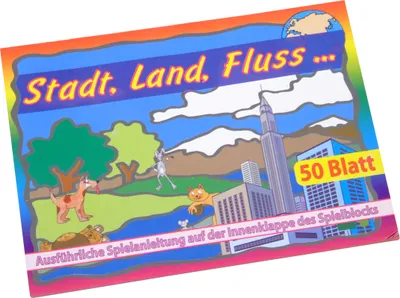 Produktbild von Spielblock "Stadt, Land, Fluss" 50 Blatt