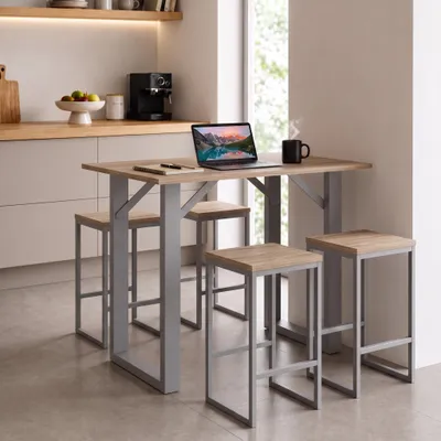 Produktbild von VCM Bartisch 140x50 cm, Tresen, Stehtisch, hoher Tisch, Bartresen, Hochtisch - Xona