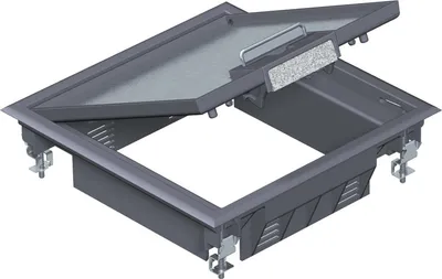 Produktbild von OBO Bettermann Geräteeinsatz GES4U 30706F6 graphitschwarz (7405200)