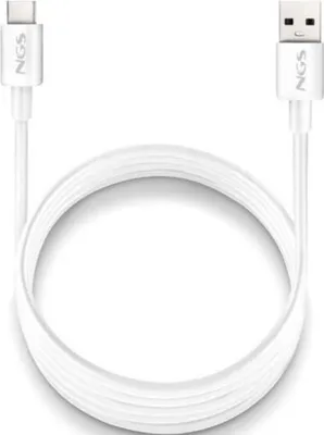 Productafbeelding van NGS ZYRO-AC, 1 meter, USB-A, USB-C, USB 2.0, 0,48 Gbit/s, wit