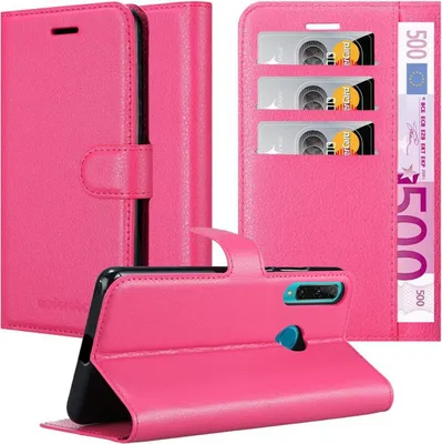 Produktbild von Cadorabo Hülle für Honor 20e Schutz Hülle in Pink Handyhülle Etui Case Cover Magnetverschluss
