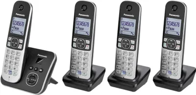 Image de Panasonic KX-TG6824GB noir Quattro avec AB