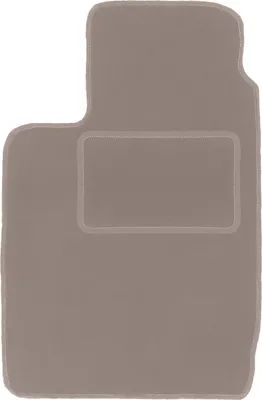 Produktbild von Fahrerfußmatte Velours beige passend für Renault Clio II (1998-2005, Schrägheck) – mit Befestigungen – passgenau