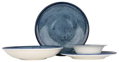 Produktbild von Kütahya Porselen Geschirrset (Large) - Blue Stone - 24 teilig - 6 Personen - Porzellan