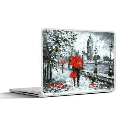 Obrázek produktu pro Nálepka na notebook - 14 palců - Malba - Deštník - Olejomalba
