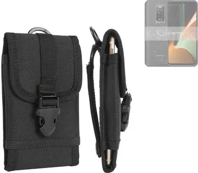 Produktbild von K-S-Trade Holster Handy Hülle kompatibel mit Ulefone Armor 17 Pro Holster Handytasche Gürtel Tasche Schutz Hülle Robust Outdoor schwarz