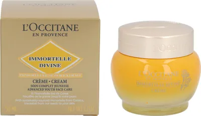 Produktbild von L'Occitane Immortelle Divine Cream, Frauen, 50 ml, Creme, normale Haut, Anti-Falten, Kräftigend, Topf