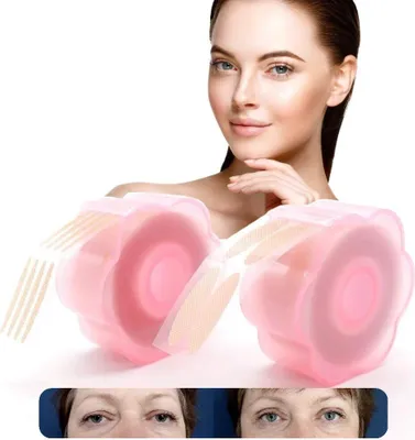 Produktbild von 1200 Stück Schlupflid Tapes, Augenlid Stripes Unsichtbare Doppelte Schlupflider Tape Augenlid Lifting ohne, Wasserdicht Eyelid Klebeband Augenlid Aufk