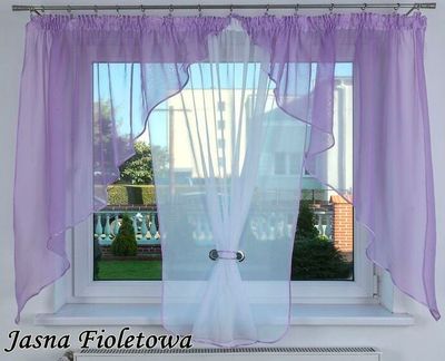 Fertigvorhang CORSIKA 400x150 Vorhang VOILE Lila