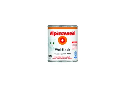 Produktbild von Alpina Weißlack 125 ml extra matt