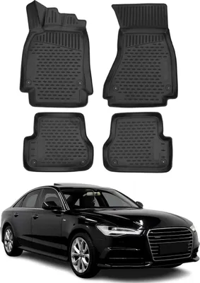 Image de 2011-2018 Audi A6 C7 Tapis de sol TPE noir 4 pcs