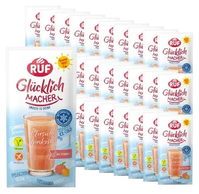 Produktbild von RUF Monats-Vorrat Glücklichmacher Smooth to Drink Pfirsich Aprikose Set (30 Stück)