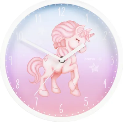 Produktbild von Hama Wanduhr Kinder-Wanduhr "Magical Unicorn", Bunt