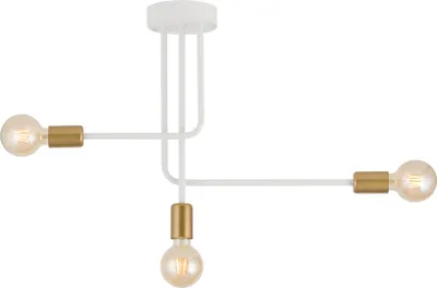 Obrázek produktu pro Závěsné svítidlo Gino, bílo-zlaté, 3xE27x15W, kov, rozměry: 44x64x13 cm, IP20, Sigma Lighting