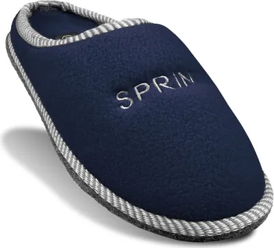 Produktbild von Pantoffeln aus Filz, Hausschuhe  rutschfeste Slippers,  Schluffen für Sie und Ihn, navy Gr.36