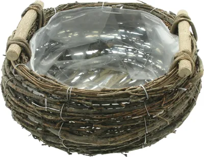 Produktbild von Pflanzkorb Birkenreisig groß Ø 30cm – Pflanzschale