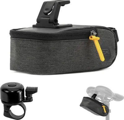 Obrázok produktu pre 1 x Selle Royal Sedlová taška Small (0,6 l) Sedlová taška Bicycle bag clip system incl. bicycle bell