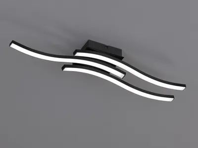 Produktbild von Reality LED Deckenleuchte Route schwarz - matt