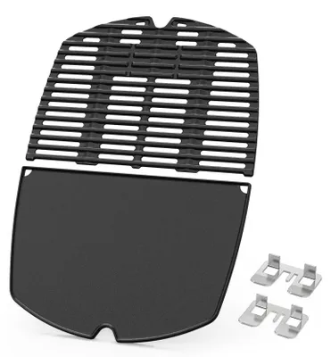 Image de Plaque de cuisson en fonte et grille pour barbecues à gaz