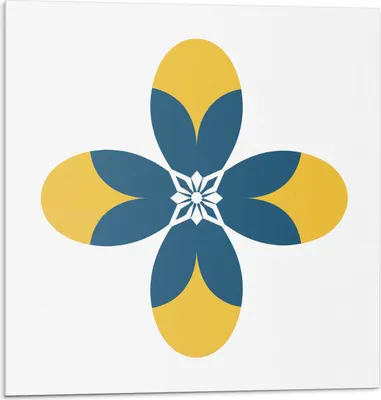 Produktbild von Florales Symmetrisches Muster – Selbstklebende Fliesen – Wandverkleidung – Wandpaneel – PVC Fliesen – Vinylflisen – PCV Flisen – Selbstklebend – Wanddeko – 20 Stück 20 x 20 cm