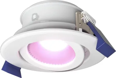 Image de HOFTRONIC - Spot encastrable connecté 5,5W RGBWW IP65 inclinable blanc