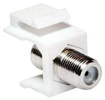 Productafbeelding van Keystone connector F-aansluiting > F-aansluiting, 75 Ohm SAT-antenneaansluiting (5 stuks)