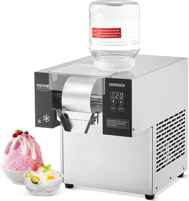 Obrázek produktu pro VEVOR komerční výrobník sněhové vločky Výrobník sněhové vločky, 170 kg/den Výrobník sněhové vločky, systém chlazení vzduchu pro pekárny a kavárny