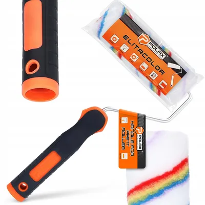 Obrázek produktu pro Polax Malířský váleček s rukojetí fázovaný 15 cm pro vodní barvy