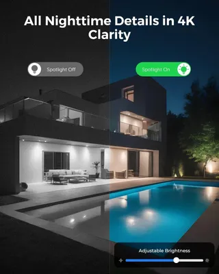 Immagine prodotto di Telecamera PTZ 4K UHD per esterni, con zoom ottico e visione notturna a colori – Telecamera IP rotante