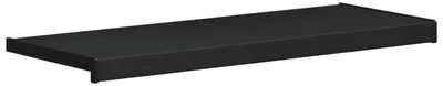 Produktbild von vidaXL Fensterbank Schwarz mit Holzmaserung 60 x 35 x 4,5 cm PVC