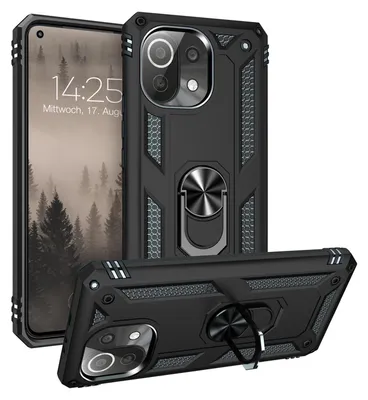 Produktbild von Armor Outdoor Handyhülle für Xiaomi Mi 11 Lite / 11 Lite 5G Handy Panzer Case Cover Schutzhülle Farbe: Schwarz