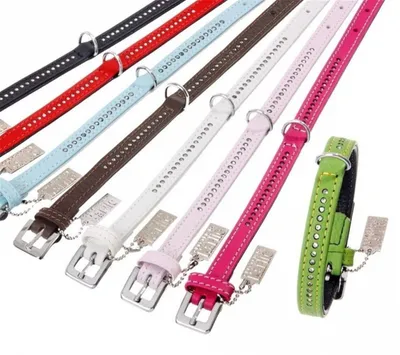 Produktbild von Karlie Vintage Strass-Halsband 1-reihig - Braun, 24 cm