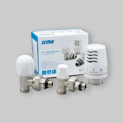 Productafbeelding van Thermostatische hoekfitting "Tulipano" ICMA, 1/2 inch