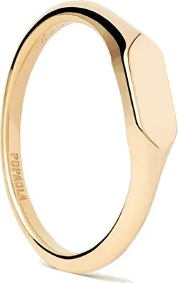 Zdjęcie produktu dla Minimalistyczny pozłacany pierścionek Hexagon Mini AN01-C47 - Obwód: 48 mm.