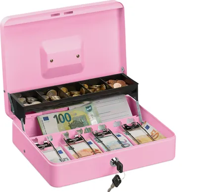 Obrázok produktu pre Uzamykateľná pokladnička RD30696, ružová