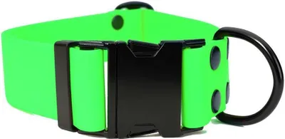 Produktbild von Mystique® Biothane Klick Halsband 38mm neon grün 55-65cm