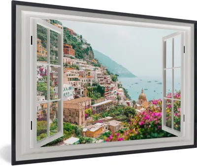 Produktbild von MuchoWow® MuchoWow® Gerahmtes Poster Aussicht - Urlaub - Wasser 30x20 cm - Poster mit zchwarzem Bilderrahmen - Kunstdruck - Bild-Poster