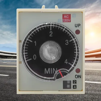 Obrázek produktu pro Zpožděné časové relé Nastavitelný knoflík Vysoce kvalitní slitinový kontakt ST3PA G AC220V 50/60Hz
