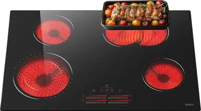 Zdjęcie produktu dla Płyta elektryczna, 4 strefy gotowania, sterowanie dotykowe, czarna