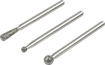 Produktbild von Set 3 diamantierte sphärische und konische Räder 5988000 Wolfcraft