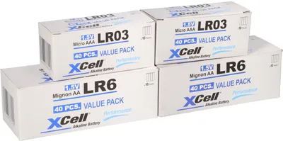 Produktbild von 160 Batterien 80x XCell LR03 Micro AAA + 80x XCell LR6 Mignon AA