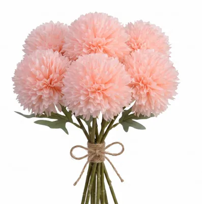Produktbild von Künstliche Chrysanthemen mit Stiel 10x60cm 6 Stück Rosa